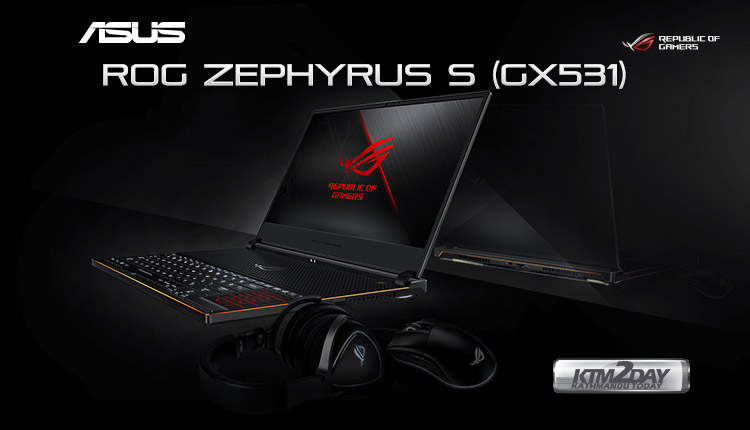 Asus launches ultra slim laptop ROG Zephyrus S(GX531)