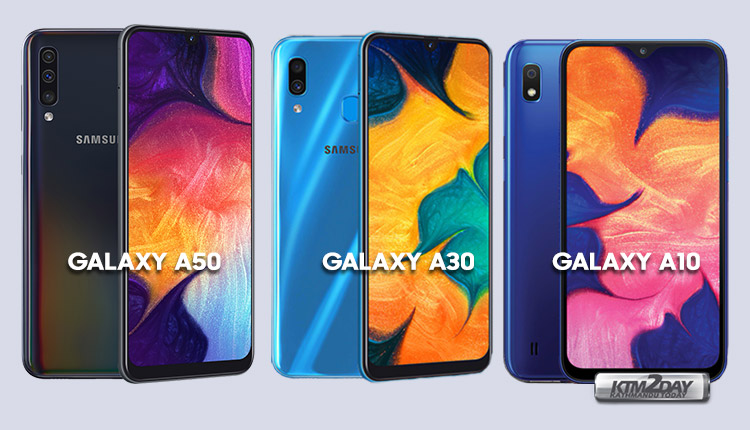 Samsung Galaxy A50, Galaxy A30, Galaxy A10 launched