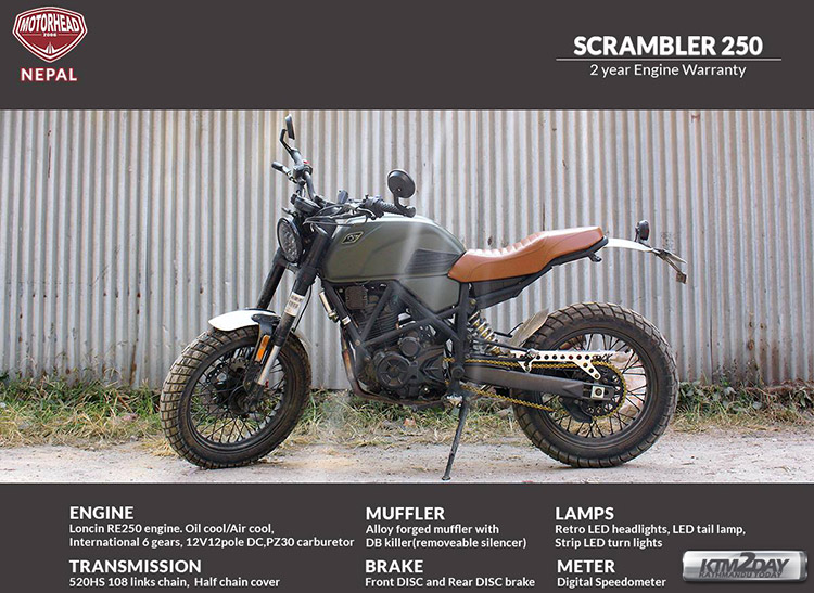 Motorhead Scrambler 250 Price In Nepal Motorhead Nepal Ktm2day Com