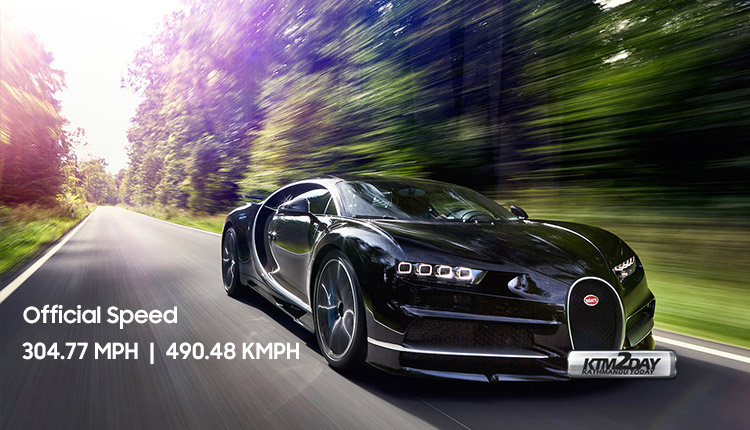 Bugatti Chiron nearly broke the 500 km/h barrier