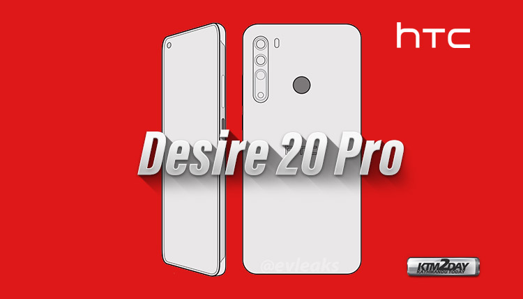 HTC Desire 20 Pro design leaks reveal hole-punch display and quad camera setup