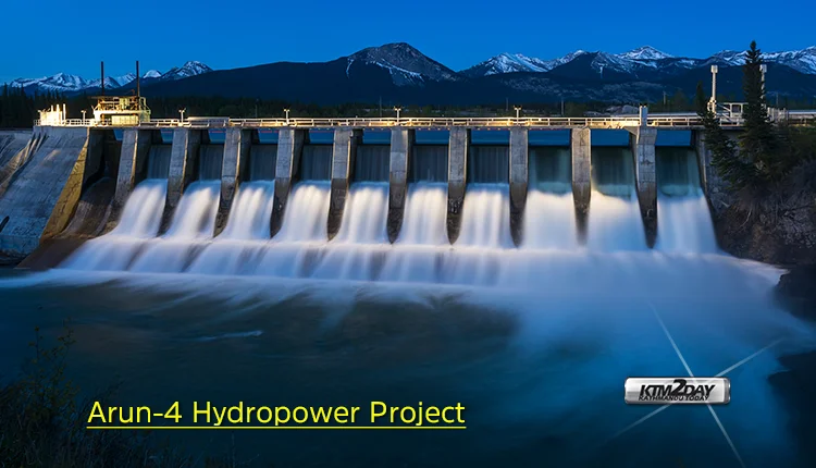 NEA awarded license to build the 490.2 MW Arun-4 Hydropower Project