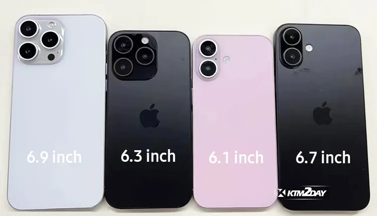 iphone 16 display sizes comparison